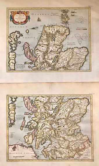 Mercator Gerard - Hondius Jodocus Scotiae pars Septentrionalis (e Scotiae pars Meridionalis) 1637 Amsterdam 